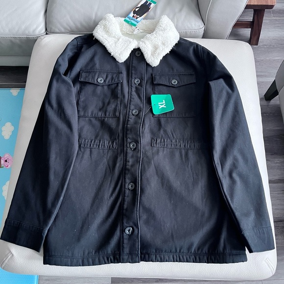 NWT - Hang Ten Women’s Sherpa Lined Button-Up Jacket - Size XL - Picture 4 of 9